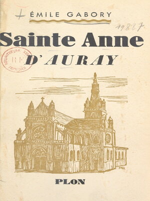 cover image of Sainte-Anne d'Auray